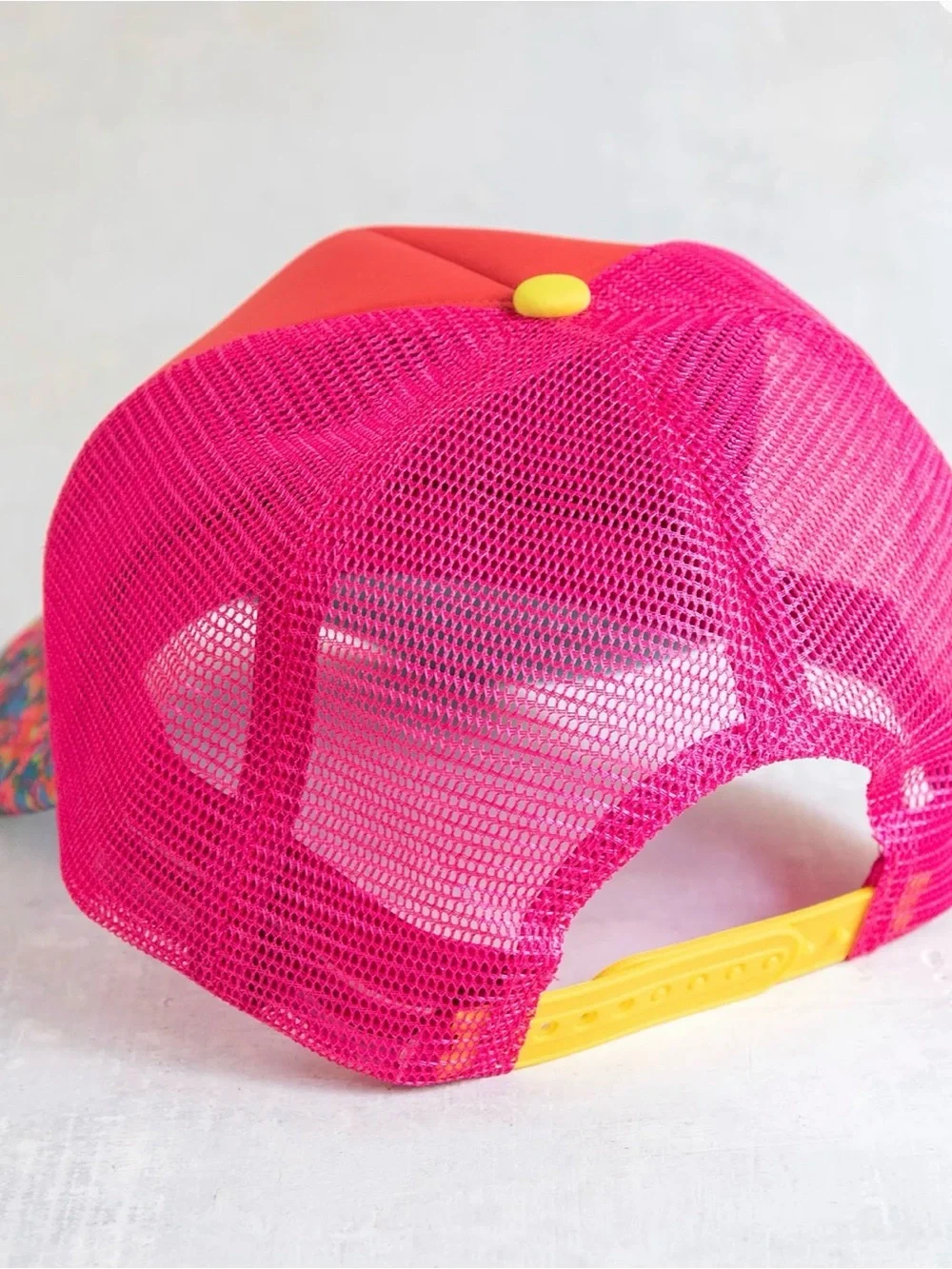 New Natural Life Sunshine Pink Adjustable Vented Mesh Trucker Hat
